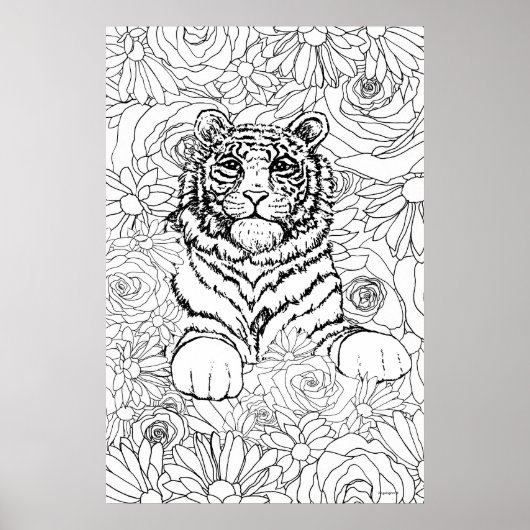 Weiser Tiger Poster (Vorne)