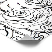 Weiser Tiger Poster (Ecke)