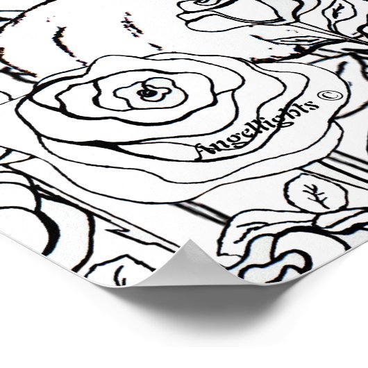 Weiser Tiger Poster (Ecke)