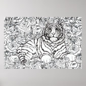 Weiser Tiger Poster (Vorne)