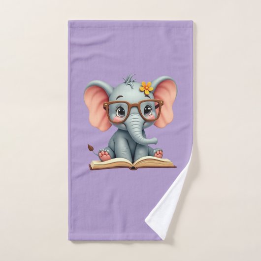 Weises Baby-Elefant Handtuch (Handtuch)