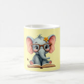 Weises Baby-Elefant Kaffeetasse (Mittel)