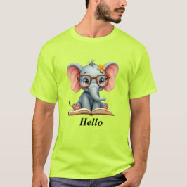 Weises Baby-Elefant T-Shirt