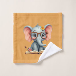 Weises Baby-Elefant Waschlappen