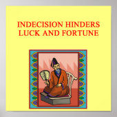 weises chinesisches Sprichwort Poster (Vorne)