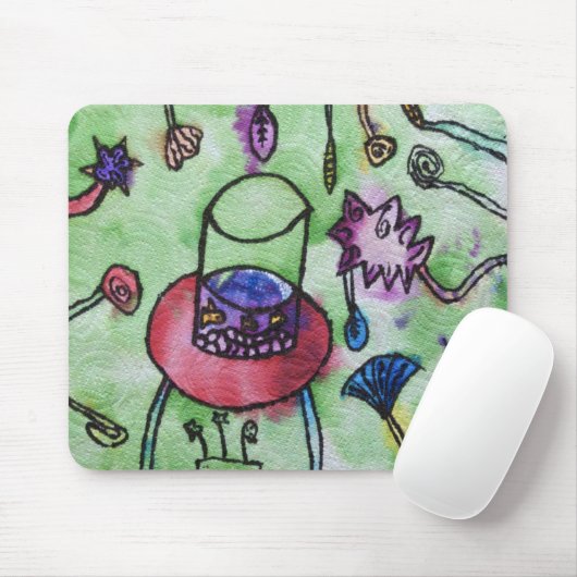 Weises Eismann Mousepad (Mit Mouse)