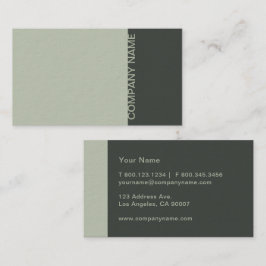 Weises Grün modern Visitenkarte