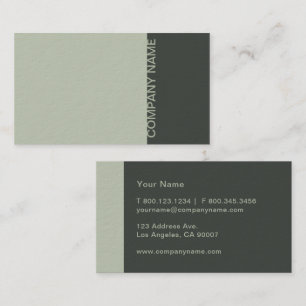 Weises Grün modern Visitenkarte