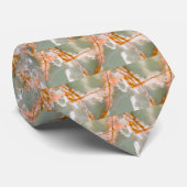 Weises Grün-Quarz mit rostigen Adern Krawatte (Gerollt)