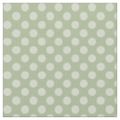 Weises Grün-Tupfen-Gewebe Stoff (Nahaufnahme)