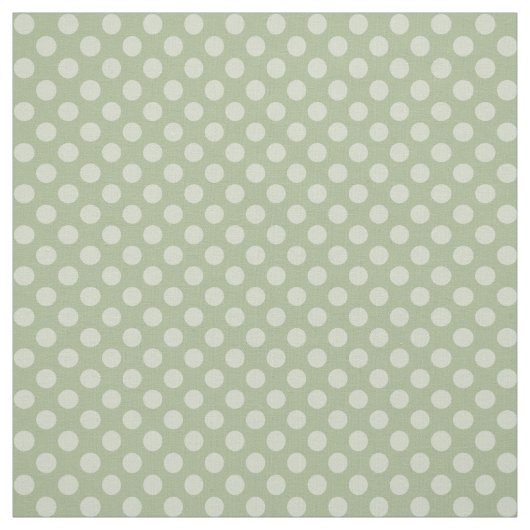 Weises Grün-Tupfen-Gewebe Stoff (Muster)