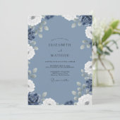 Weises Hochzeit Einladung (Stehend Vorderseite)