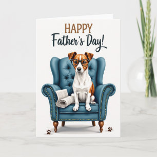 Weises Hund Vatertagskarte Karte