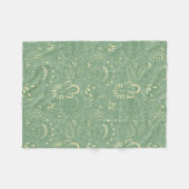 Weises Paisley Fleecedecke (Vorderseite (Horizontal))