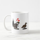 Weises Waldhuhn-Liebe Kaffeetasse (Links)
