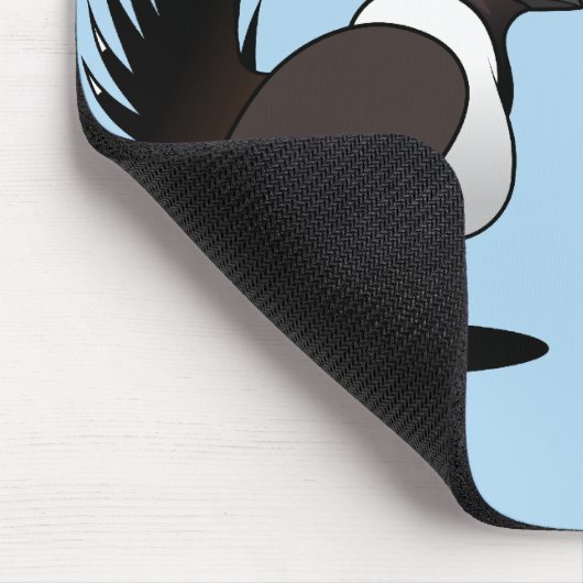 Weises Waldhuhn-Liebe Mousepad (Ecke)