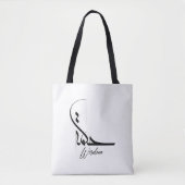 Weisheit ح ك ة Minimalistische arabische Kunst م Tasche (Vorderseite)