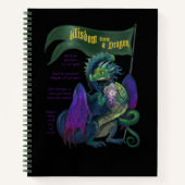 Weisheit aus Drachen Notizblock (Vorderseite)