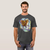 Weisheit aus einem Pegasus, dunkler Abschlag T-Shirt (Vorne ganz)