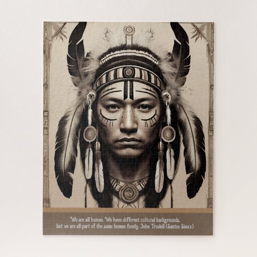 Weisheit aus indianischen Stimmen Puzzle (Vertikal)