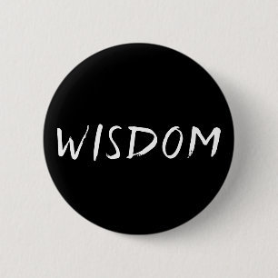 Weisheit B&W Button