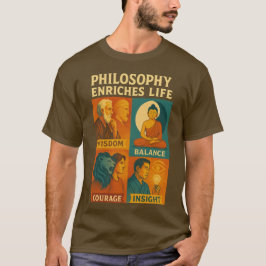 Weisheit Balance Mut Einsicht T-Shirt