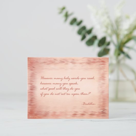 Weisheit Buddhas Postkarte (Stehend Vorderseite)