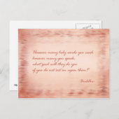 Weisheit Buddhas Postkarte (Vorne/Hinten)