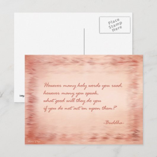 Weisheit Buddhas Postkarte (Vorne/Hinten)