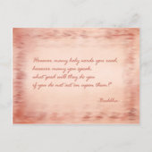 Weisheit Buddhas Postkarte (Vorderseite)