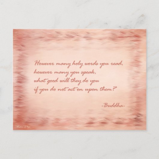 Weisheit Buddhas Postkarte (Vorderseite)