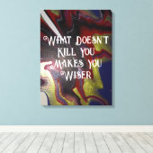 Weisheit Canvas Print Leinwanddruck (Insitu (Holzboden))