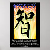 Weisheit - Chinesisches Symbol Poster (Vorne)