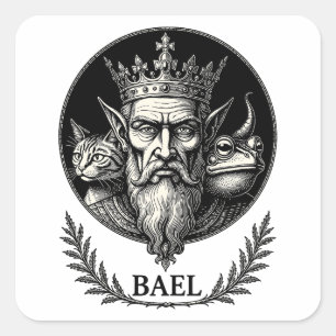 Weisheit des dreifachen Blicks von Bael Quadratischer Aufkleber