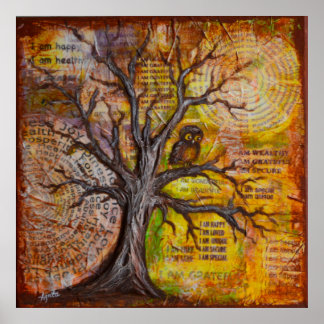 Weisheit des positiven Denkens Poster