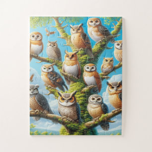 Weisheit des Wald-Owl-Puzzles Puzzle