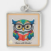 "Weisheit durch Seiten" Schlüsselanhänger (Vorne)