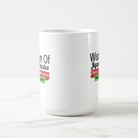 Weisheit einer Puzzle-Tasse Kaffeetasse (Mittel)