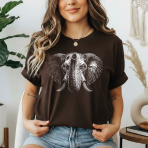 Weisheit – Elefantenporträt T-Shirt