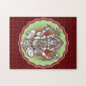 Weisheit Ganapati Indien Hindu Lord Ganesha Elefan Puzzle (Horizontal)