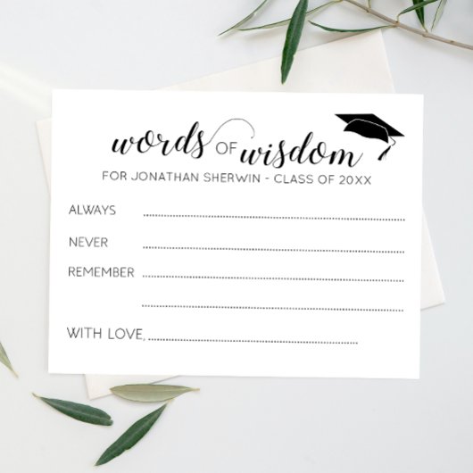 Weisheit Grad Cap Abschluss Beratung