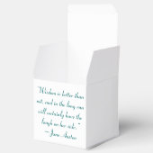 Weisheit ist besser als Wit Jane Austen Zitat Geschenkschachtel (Geöffnet)