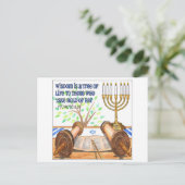 Weisheit ist ein Baum des Lebens Inspiration Postk Postkarte (Stehend Vorderseite)