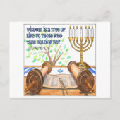 Weisheit ist ein Baum des Lebens Inspiration Postk Postkarte (Vorderseite)