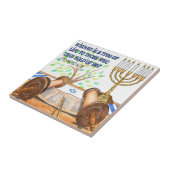 Weisheit ist ein Baum des Lebens - Tile/ Trivet/ S Fliese (Seite)