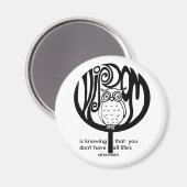 Weisheit ist magnet (Vorderseite/Rückseite)