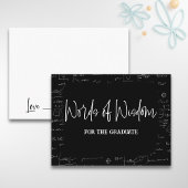 Weisheit mathematischer Abschluss Beratung Begleitkarte