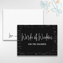 Weisheit mathematischer Abschluss Beratung Begleitkarte