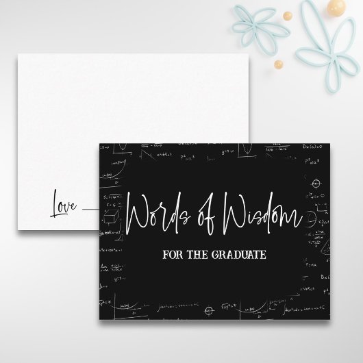 Weisheit mathematischer Abschluss Beratung Begleitkarte
