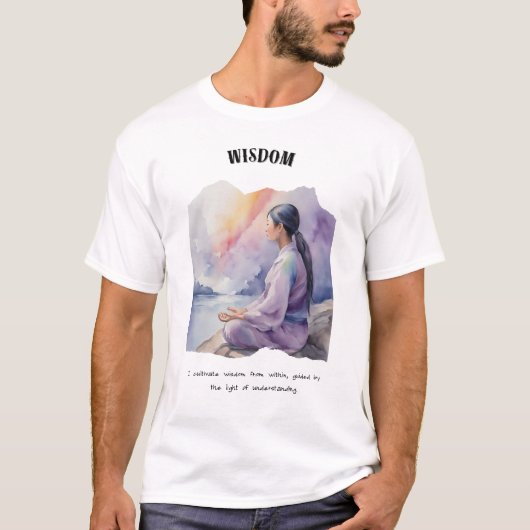 Weisheit Positive Bejahung T-Shirt (Vorderseite)
